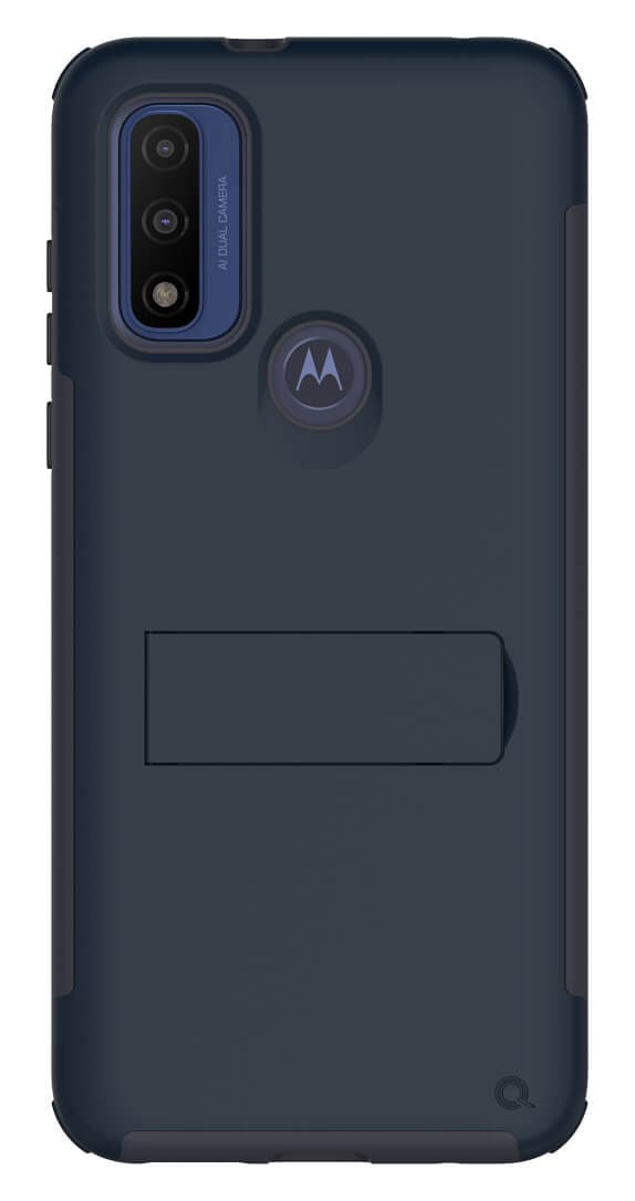 Quikcell Moto g Pure ADVOCATE Series Multilayer Kickstand for Case - Slate Blue